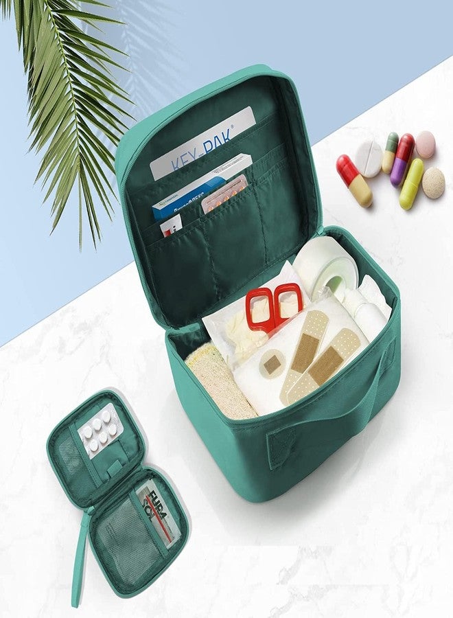 TERXA Medical Pouch | Emergency First Aid Kit Pouch | Mini Travel Medicine Bag | Medical Organizer Storage Pouch (Set of 2 PCs,Multicolor) - Image 5